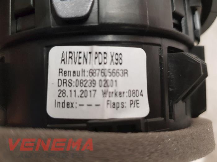Luftmunstycke, instrumentbräda från en Renault Clio IV (5R) 0.9 Energy TCE 90 12V 2018