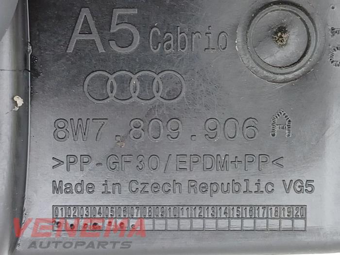 Tanklucka från en Audi A5 Cabrio (F57/F5E) 3.0 TDI V6 24V Quattro 2017
