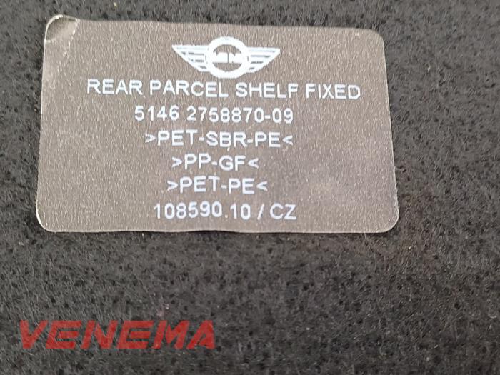 Hatthylla från en MINI Coupe (R58) 1.6 16V Cooper 2013