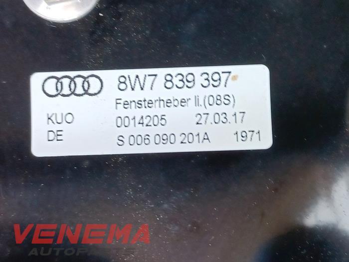 Fönstermekanism, 2-dörrars, vänster bak från en Audi A5 Cabrio (F57/F5E) 3.0 TDI V6 24V Quattro 2017