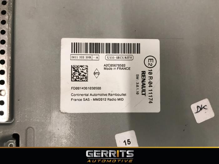 Modul nawigacji z Renault Zoé (AG) 43kW 2014