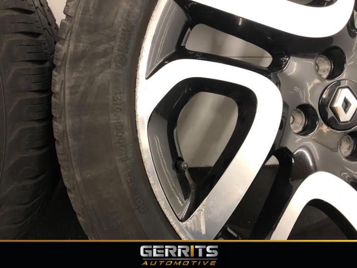 Hjuluppsättning + däck från en Renault Captur (2R) 0.9 Energy TCE 12V 2016