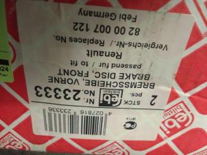 Begagnade Främre bromsskiva Renault Laguna Pris € 40,00 Marginaltabell erbjuds av Autodemontage van de Laar