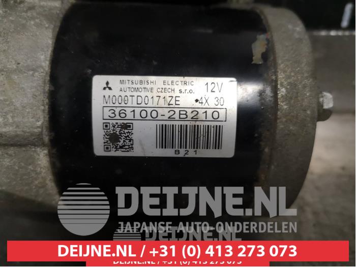 Startmotor van een Kia Pro cee'd (JDB3) 1.6 GT 16V 2015