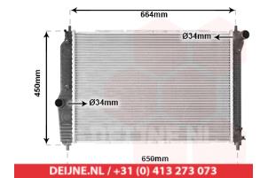 Nieuwe Radiateur Daewoo Kalos Prijs € 59,45 Inclusief btw aangeboden door V.Deijne Jap.Auto-onderdelen BV