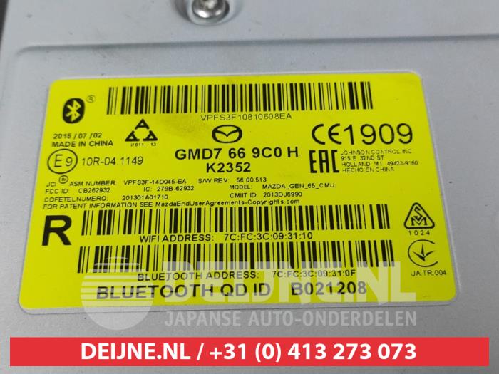 Navigeringsmodul från en Mazda CX-5 I (KE,GH) 2.0 SkyActiv-G 16V 2WD 2016