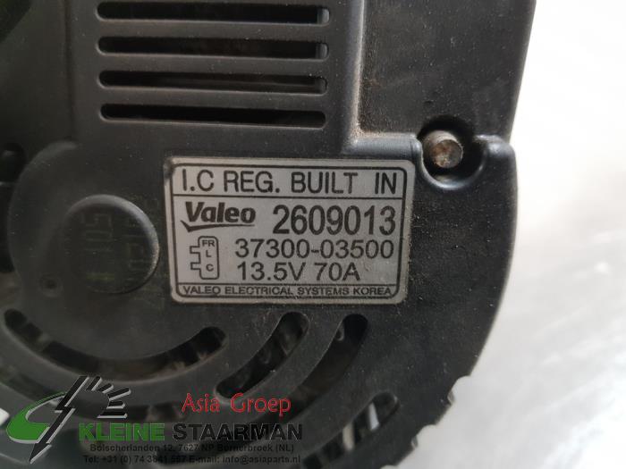 Dynamo van een Kia Picanto (TA) 1.2 16V 2012
