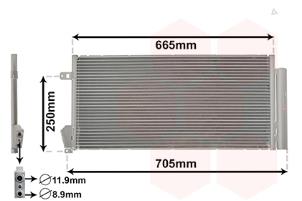 Nya AC-radiator Fiat Doblo Pris € 90,00 Inklusive moms erbjuds av Gebr Opdam B.V.