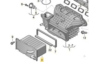 Begagnade Insugsrör Volkswagen Golf VI (5K1) 1.4 TSI 122 16V Pris € 90,00 Marginaltabell erbjuds av Gebr Opdam B.V.
