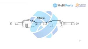 Nya Drivaxel, höger fram Ford Transit Connect Pris € 332,75 Inklusive moms erbjuds av Gebr Opdam B.V.