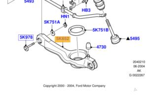 Begagnade Bakre gaffelben, vänster Ford Focus 1 Wagon 1.6 16V Pris € 50,00 Marginaltabell erbjuds av Gebr Opdam B.V.