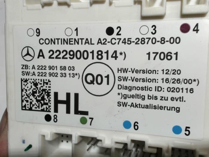 Deur module van een Mercedes-Benz C Estate (S205) C-43 AMG 3.0 V6 24V Turbo 4-Matic 2017