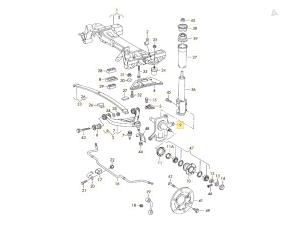 Begagnade Spindel, höger fram Volkswagen LT II 2.5 TDi Pris € 60,00 Marginaltabell erbjuds av Automaterialen Ronald Morien B.V.