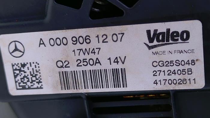 Dynamo från en Mercedes-AMG S AMG (W222) 4.0 S-63 L AMG V8 Turbo 4-Matic+ 2018