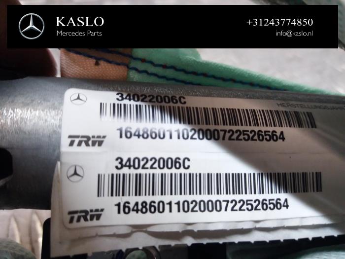 Takgardinairbag, vänster från en Mercedes-Benz ML II (164/4JG) 3.0 ML-280 CDI 4-Matic V6 24V 2008