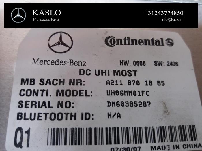 Telefonmodul från en Mercedes-Benz ML II (164/4JG) 3.0 ML-280 CDI 4-Matic V6 24V 2008