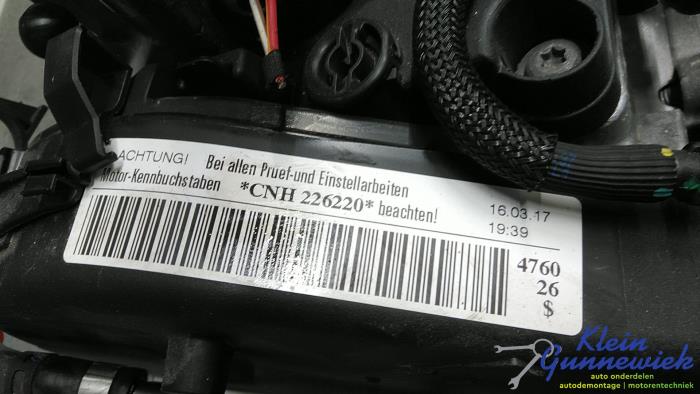 Motor van een Audi A6 2016