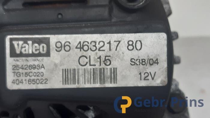 Dynamo från en Citroën C5 II Break (RE) 1.6 HDiF 16V 2005