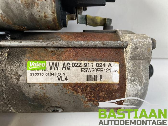 Startmotor från en Volkswagen Golf VI (5K1) 1.4 16V 2011