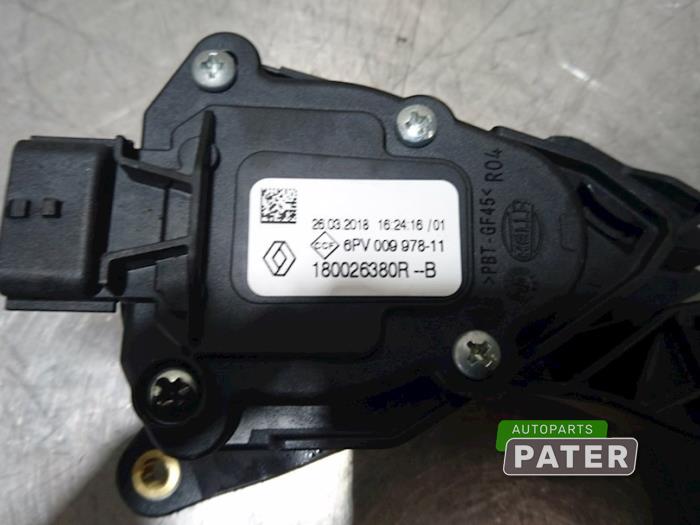 Gaspedal från en Renault Captur (2R) 0.9 Energy TCE 12V 2018