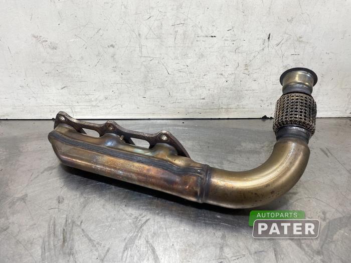 Uitlaatspruitstuk van een Audi Q7 (4MB/4MG) 3.0 TDI V6 24V e-tron plug-in hybrid 2018