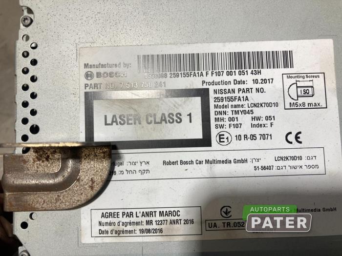 Navigeringssystem från en Nissan Micra (K14) 0.9 IG-T 12V 2018