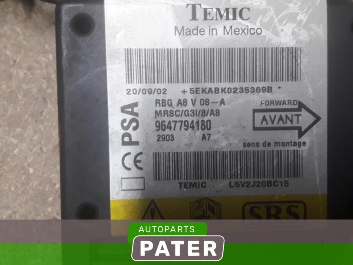 Airbagset + modul från en Citroën C3 (FC/FL/FT) 1.4 2002