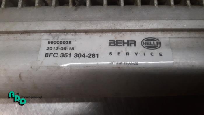 Kondensor, luftkonditionering från en Peugeot Expert (G9) 1.6 HDi 90 2008