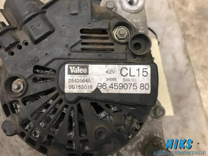 Dynamo van een Peugeot 307 (3A/C/D) 2.0 HDi 90 2002