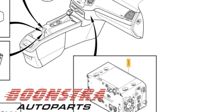 Navigeringsmodul från en Volvo XC90 II 2.0 D5 16V AWD 2015