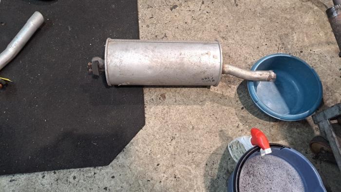 Ljuddämpare, bak från en Fiat Doblo (223A/119) 1.6 16V Natural Power 2005