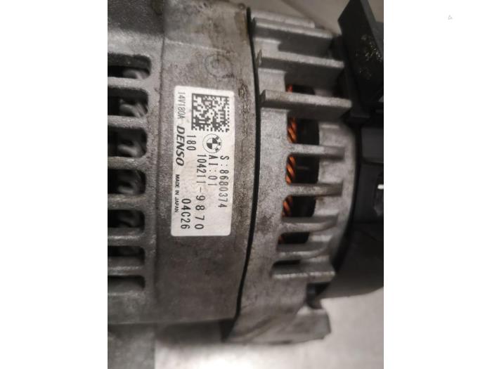 Dynamo från en BMW X1 (F48) sDrive 16d 1.5 12V TwinPower 2019
