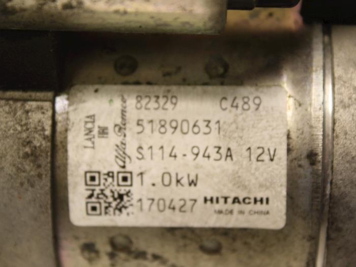 Startmotor från en Abarth 500C/595C/695C 1.4 T-Jet 16V 695,595 Competizione,Rivale 2017