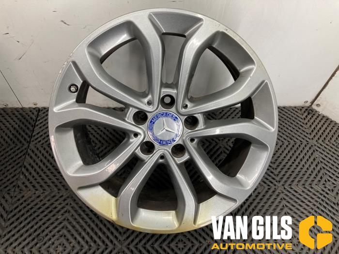 Hjuluppsättning + däck från en Mercedes-Benz C Estate (S205) C-180 BlueTEC, C-180 d 1.6 16V 2016