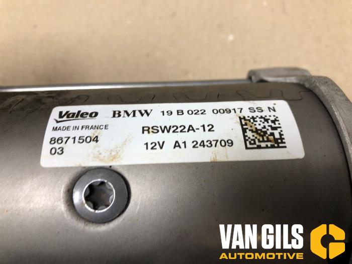 Startmotor från en BMW 5 serie (G30) 520i 2.0 TwinPower Turbo 16V 2019