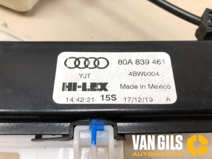 Fönstermekanism för bakre dörr, 4-dörrars, vänster från en Audi Q5 (FYB/FYG) 2.0 50 TFSI e 16V Quattro 2020
