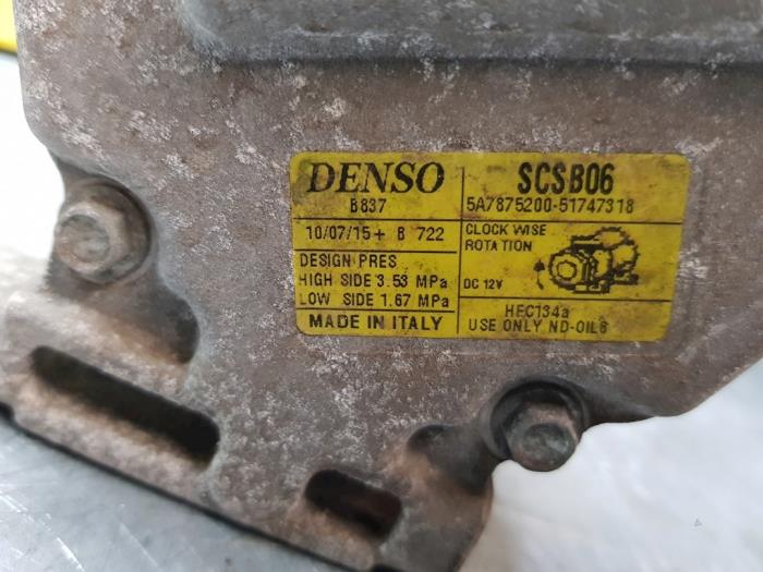 Luftkonditioneringspump från en Abarth 500/595/695 1.4 T-Jet 16V Esse Esse 2015