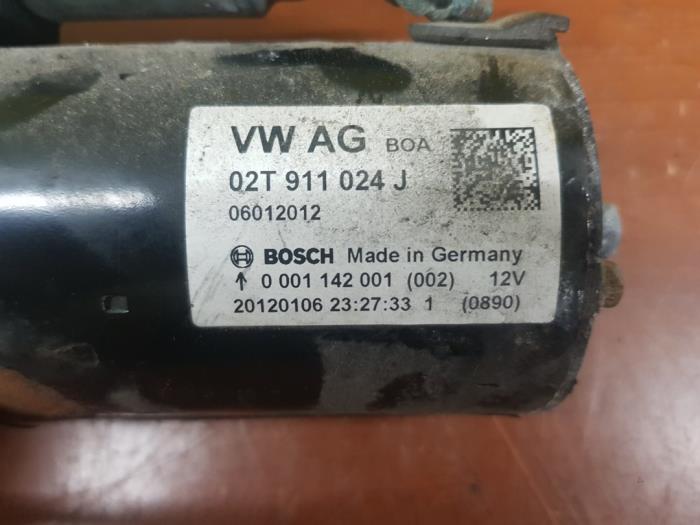 Startmotor från en Audi A1 Sportback (8XA/8XF) 1.4 TFSI 16V 122 2014