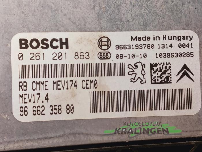 Dator, motorstyrning från en Peugeot 207/207+ (WA/WC/WM) 1.4 16V VTi 2009