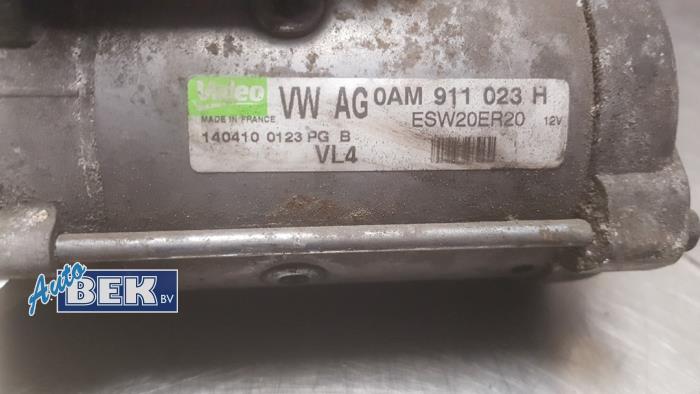 Startmotor från en Volkswagen Golf VI Variant (AJ5/1KA) 1.6 TDI 16V 105 2010