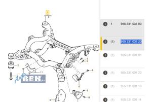 Gebruikte Achteras 4x4 Porsche Cayenne (9PA) 3.0 TDI V6 24V Prijs op aanvraag aangeboden door Auto Bek