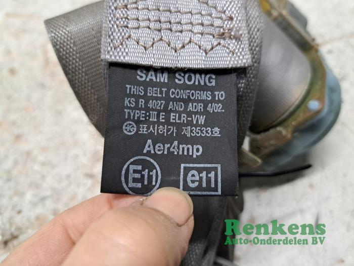 Främre säkerhetsbälte, vänster från en Kia Picanto (BA) 1.1 12V 2004