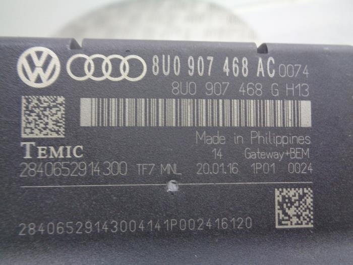 Gateway-modul från en Audi A1 Sportback (8XA/8XF) 1.4 TFSI 16V 2016