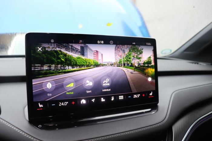 Navigatie Display van een Skoda Enyaq iV Coupe 60 2024