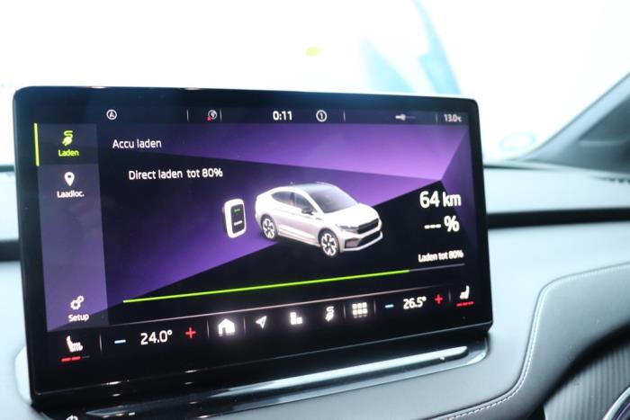 Navigatie Display van een Skoda Enyaq iV Coupe 60 2024