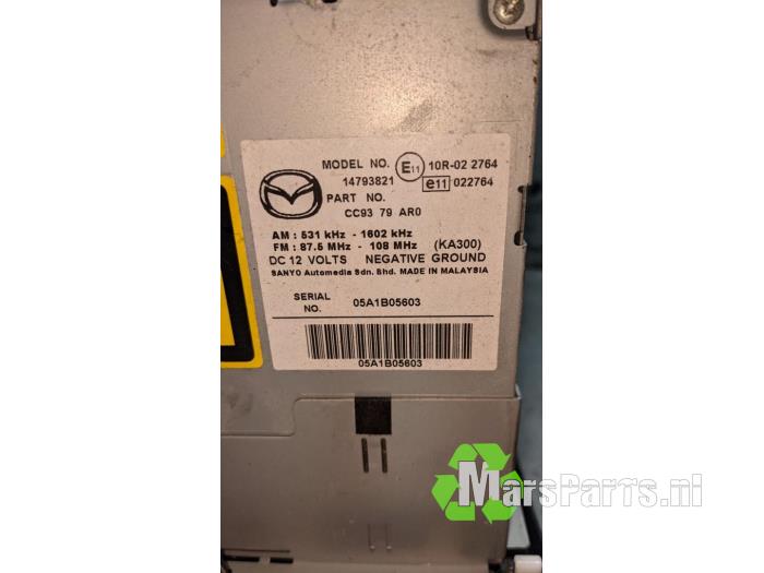 Odtwarzacz CD z Mazda 5 (CR19) 1.8i 16V 2005