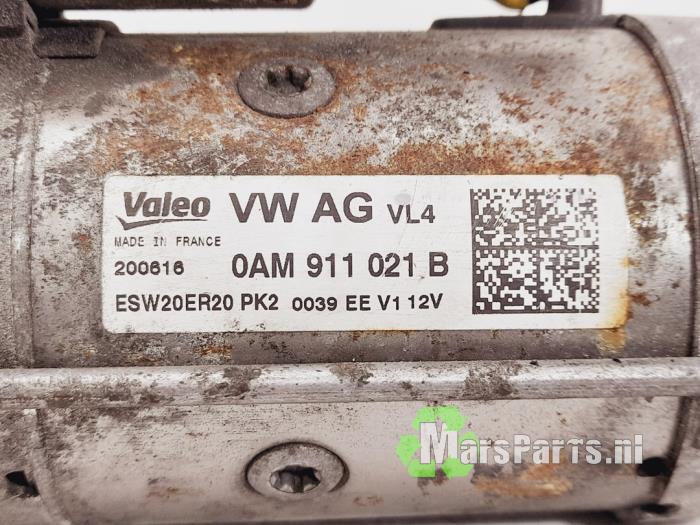 Startmotor från en Volkswagen Polo V (6R) 1.4 TDI 12V 90 2015