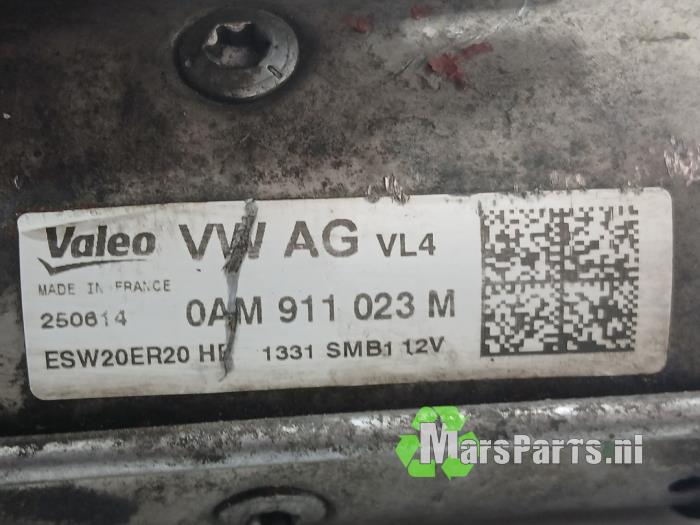 Startmotor från en Skoda Octavia Combi (5EAC) 1.6 TDI GreenTec 16V 2014