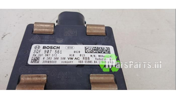 Adaptiv farthållare, sensor (avstånd) från en Volkswagen Golf VII (AUA) 1.6 TDI BMT 16V 2017