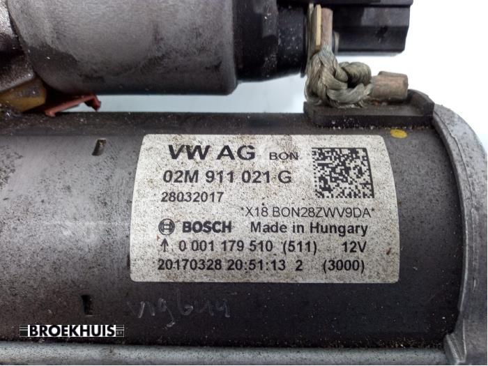 Startmotor från en Volkswagen Up! (121) 1.0 12V 60 2017